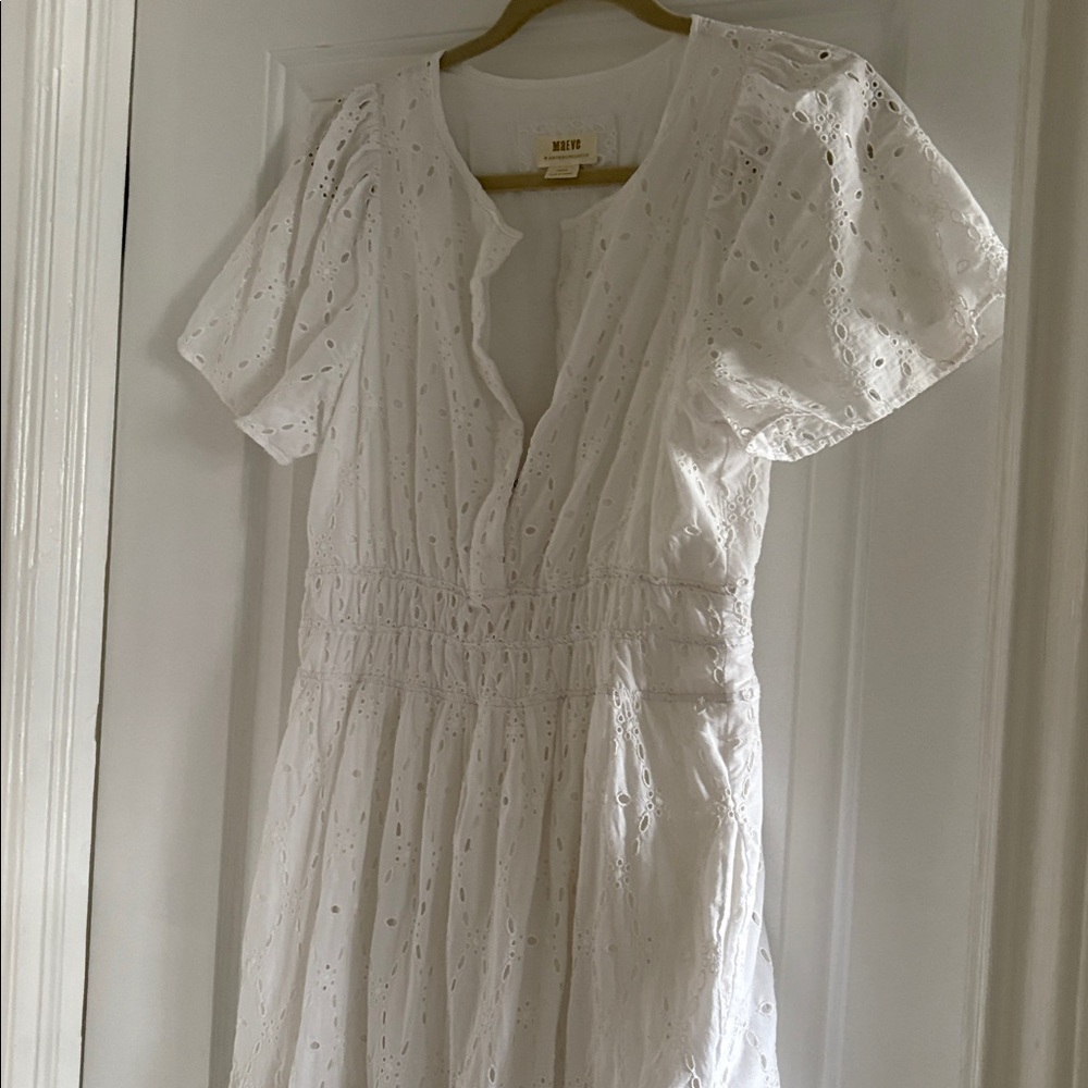 Anthropologie Puff Sleeve Maxi Dress